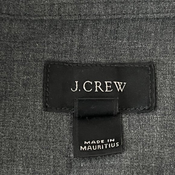 J.Crew Men's Gray Button-Up Long Sleeve Shirt Size XL Classic Fit 100% Cotton - Picture 7 of 10